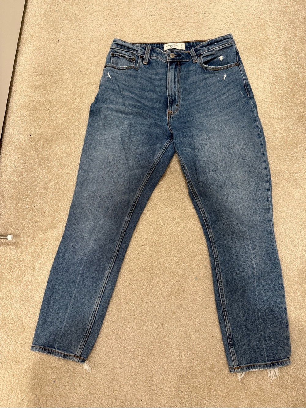 Abercrombie & Fitch Women's High Rise Blue Denim Jeans